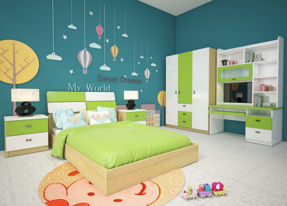 Phòng ngủ cho bé siêu đẹp bằng sơn Kova tại Hải Phòng - Ảnh 11